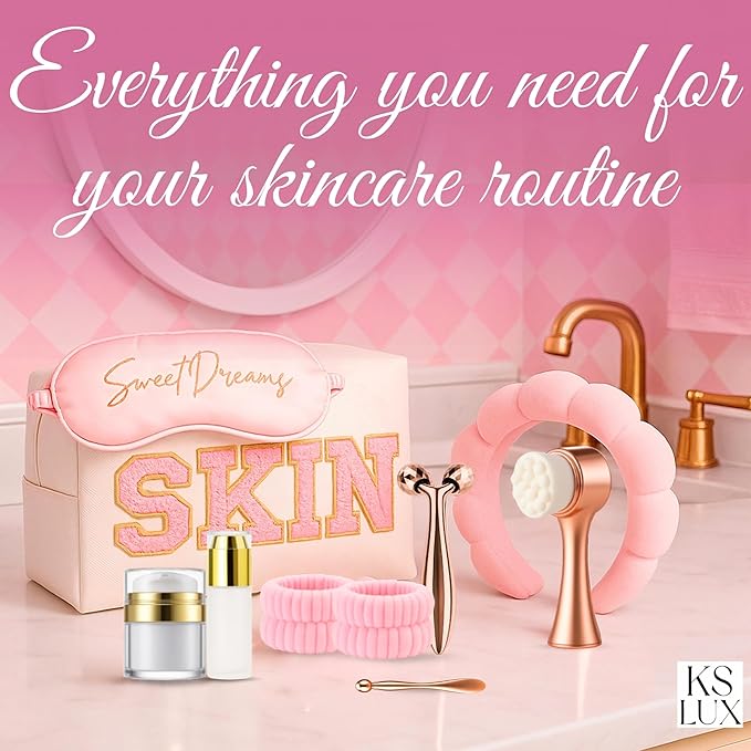 Preppy skincare set women, cute skin care kit - Image 2