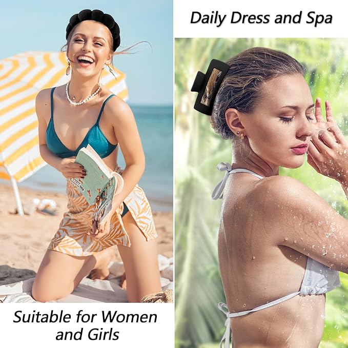 VELSCRUN Spa Headband, Makeup Face Wash Skincare Headbands, Stuff - Image 5