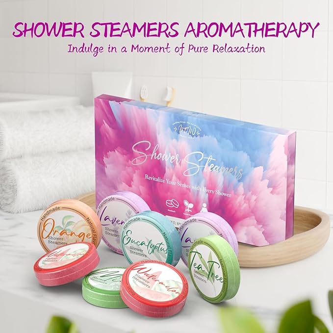 Shower Steamers Aromatherapy 8 Pack –Natural Essential Oil Shower Bombs - Image 9