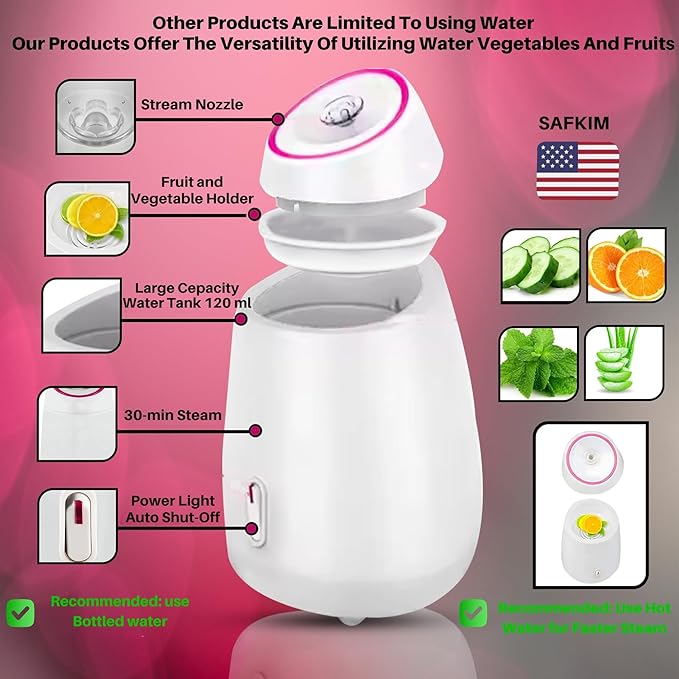 Facial Steamer, Complete Home Spa Set – Jade Roller, Gua Sha, Microfiber Hair - Image 9
