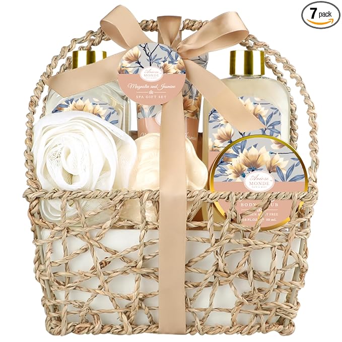 Home Spa Gift Basket, Bath Spa Kit by Ariosemonde