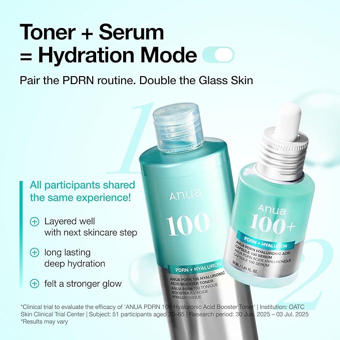 Anua PDRN 100 Hyaluronic Acid Booster Toner, Hydrating Face Toner - Image 6