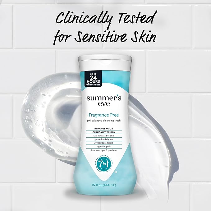 Summer's Eve Fragrance Free All-Over Feminine Wash, Gentle pH-Balanced Body Wash - Image 5