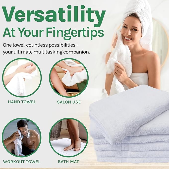 Towels N More 60 Pack 20x40 100% RS Cotton Loops Towels - Image 5
