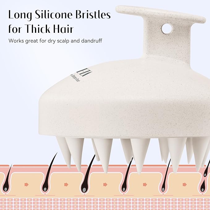 HEETA Scalp Scrubber Shampoo Brush, Scalp Massager Tool - Image 6