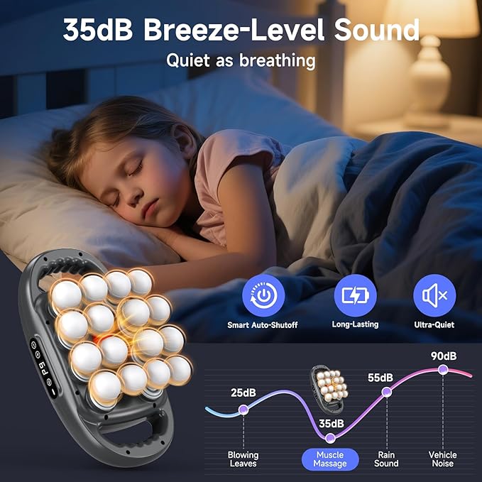 Back Massager Pain Relief, 16 Head Massage Gun Deep Tissue, Percussion Massager - Image 8