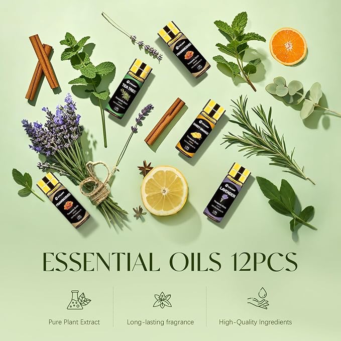 Essential Oils Set, Humidifiers, Skin Care, Fragrance Oil Scent - Image 6