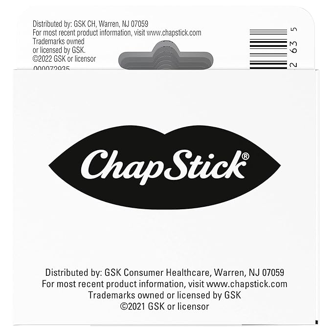 ChapStick Classic Medicated Lip Balm Tubes, Chapped Lips Treatment and Skin - Image 8