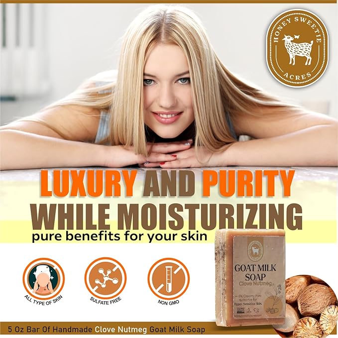 Honey Sweetie Acres Clove Nutmeg Goat Milk Soap - Image 3
