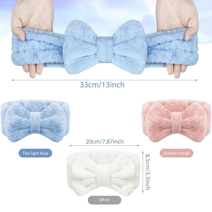 Hicarer 3-Piece Towel Headbands - Image 2