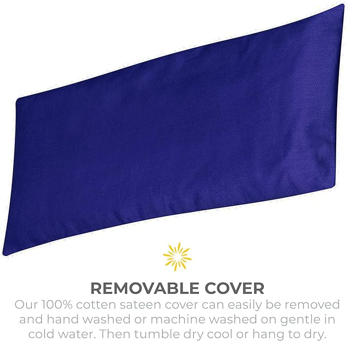 Sunshine Yoga 4-Pack Scented Sateen Eye Pillows, Low-Luster, 9’’ x 4’’ Flaxseed - Image 3