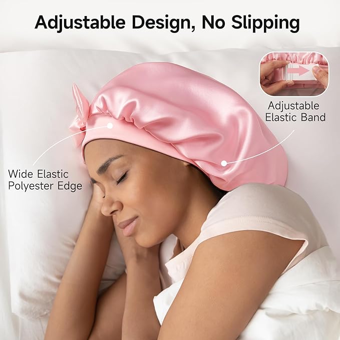 Umisleep Double-Sided 100% 22 Momme Mulberry Silk Bonnet - Image 4