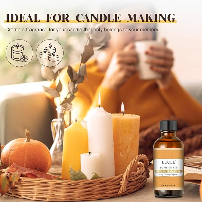 EUQEE Pumpkin Pie Fragrance Oil, Premium Pumpkin Pie Scented Essential Oils - Image 6