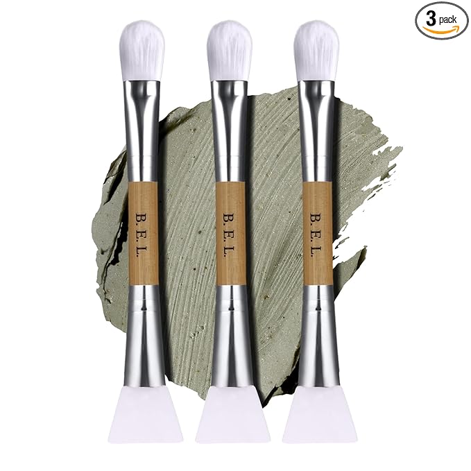 Bare Essentials Living Clay Face Mask Brush Dual Soft Silicone Face Mask by BareEssentialsLiving