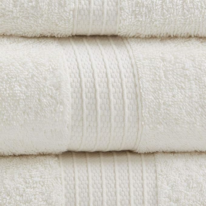 Madison Park Organic 100% Cotton Bathroom Towel Set, Hotel & Spa Quality Highly - Image 3