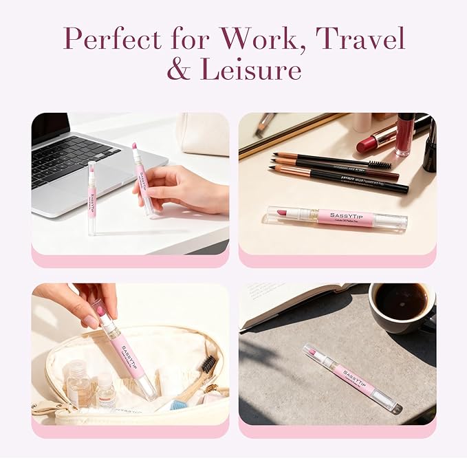 Ceramic Cuticle Pusher & Oil Pen, 2ml Rose/Lavender/Fragrance Free Scented Nail - Image 5