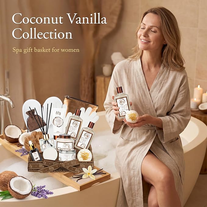 Mother's Day Gift Basket for Mom, Spa Gift Basket for Women, Gifts for Women - Image 6