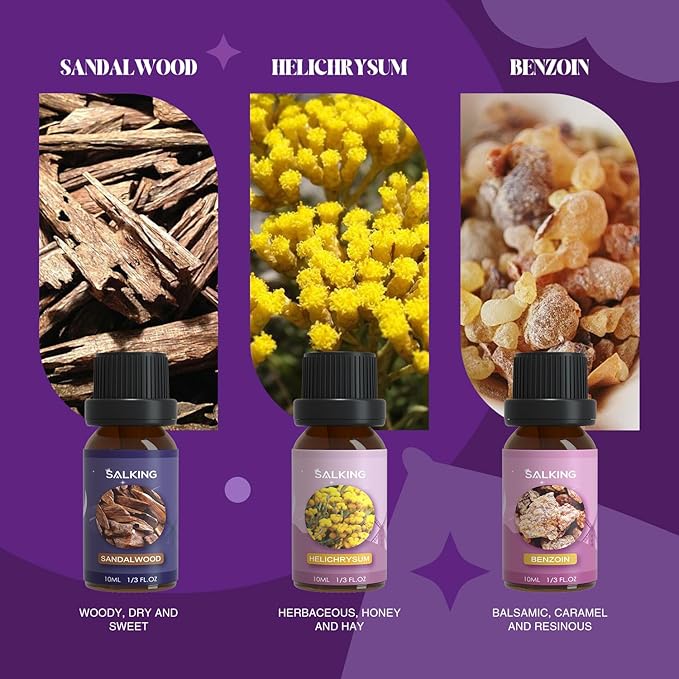 SALKING Sleep Essential Oils Set, Pure and Natural Essential Oils, Fragrance - Image 4