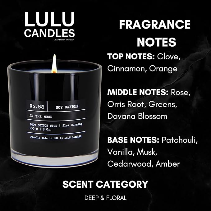 Lulu Candles | in The Mood | Luxury Scented Soy Jar Candle | Hand Poured in The - Image 2