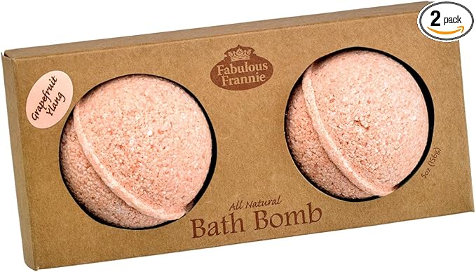 Fabulous Frannie Grapefruit Ylang Ylang Natural, Handmade Bath Bomb, Rich in by Fabulous+Frannie