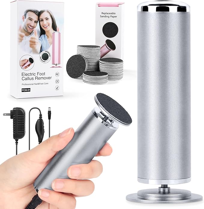 Electric Foot File Remover Callus: Profesional Pedicure Tool by WelcometovisitLIONVISON