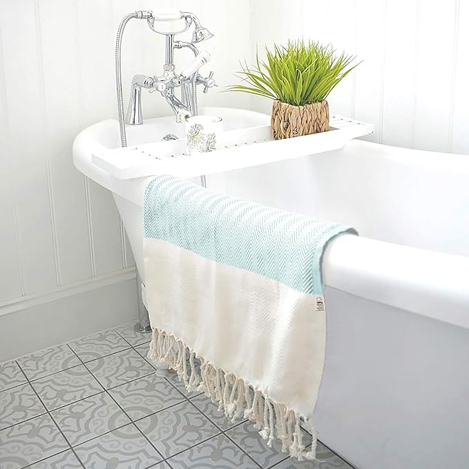 Bazaar Anatolia Turkish Beach Towel 100% Cotton Bath Towels 71x39 Quick Dry - Image 7