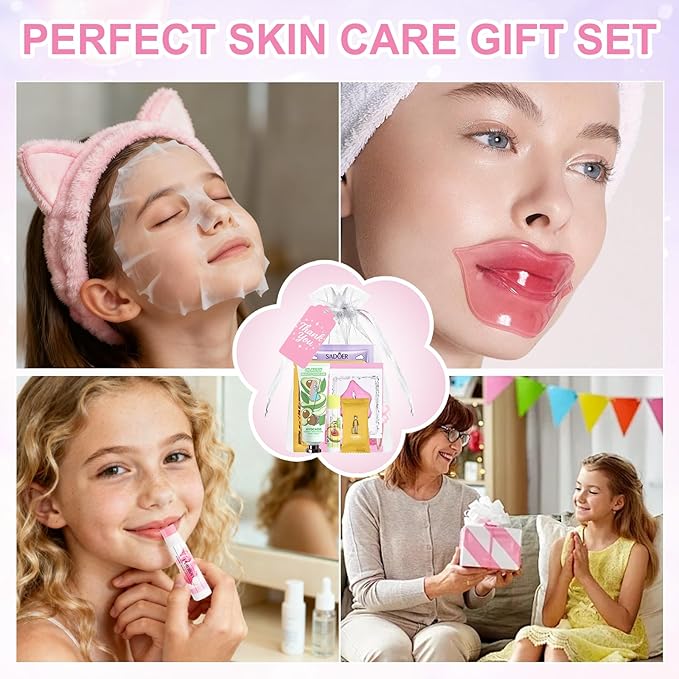 110PCS Spa Party Supplies for Girls, Daughter Spa Party Favors Include Face - Image 7