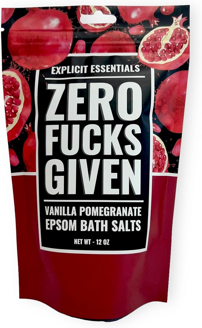 Explicit Essentials Vanilla Pomegranate Epsom Bath Salts, 12 oz by ExplicitEssentials