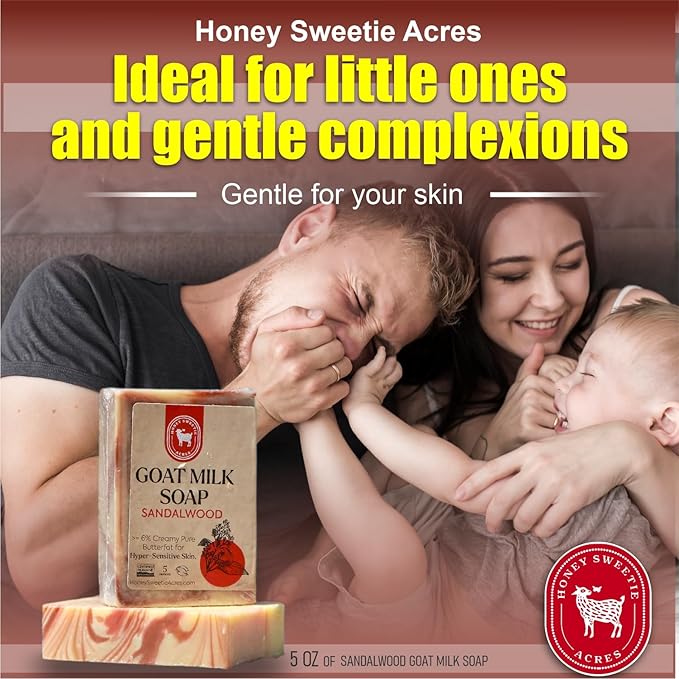 Honey Sweetie Acres Sandalwood Goat Milk Soap - Image 5