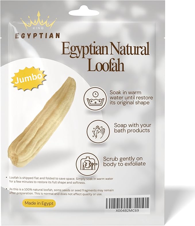 Whole Egyptian Jumbo Loofah 24"" by Unknown