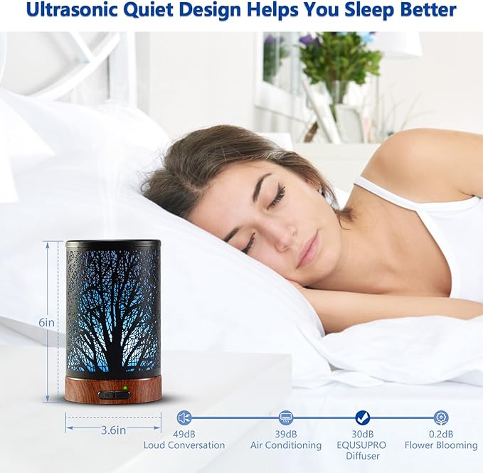 EQUSUPRO Essential Oil Diffuser Aromatherapy Diffuser 150ml - Image 6