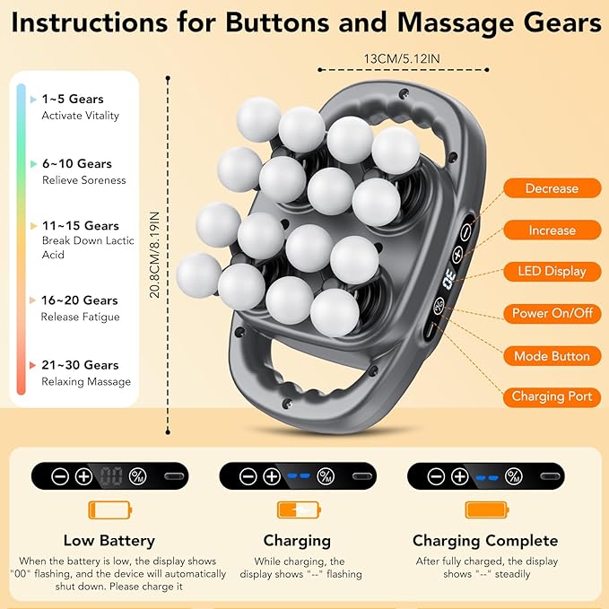 IKG 16 Head Massage Gun Deep Tissue, Body Massage - Image 4