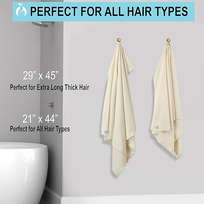 Hair RePear The Ultimate Hair Towel – Standard 21" x 44" Cotton Hair Towel - Image 9