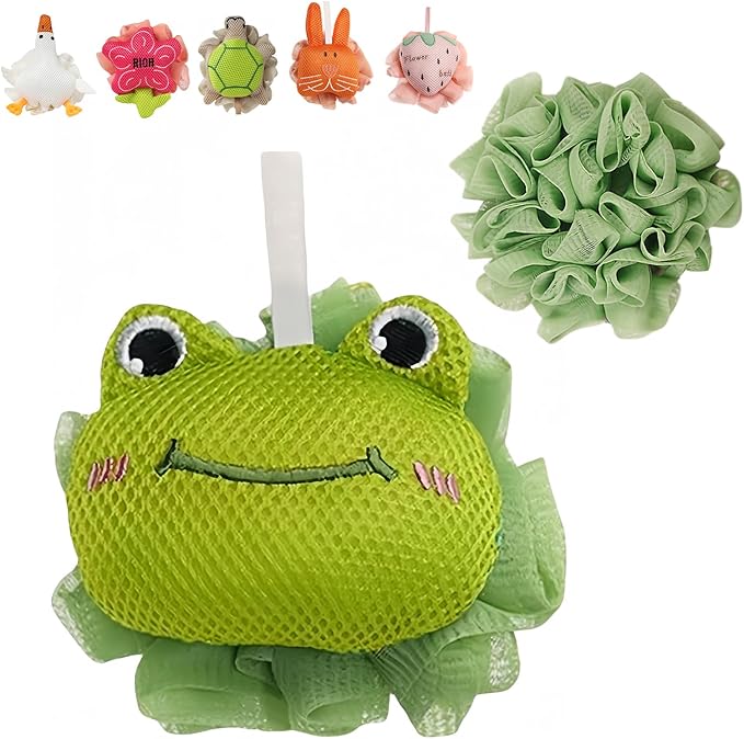 Kids Loofah, Cute Cartoon Animal Kids Bath Sponge - Image 9