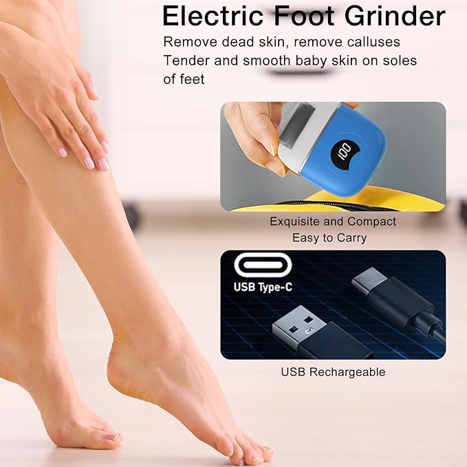 Callus Remover Foot File, Electric Foot File Grinding Machine Foot Repair and - Image 5