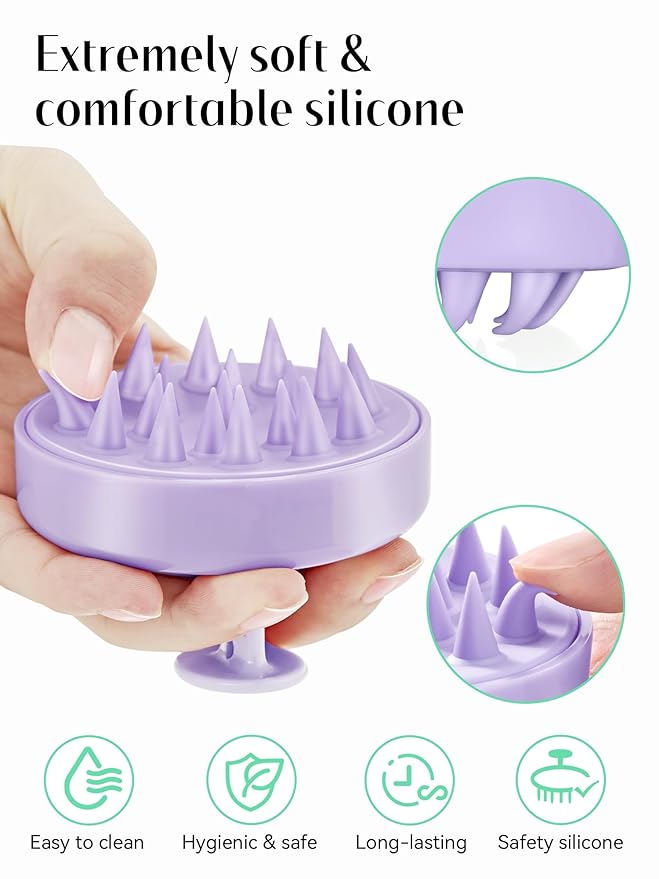 HEETA Shampoo Scalp Brush Massager Hair Growth, Scalp Scrubber - Image 3
