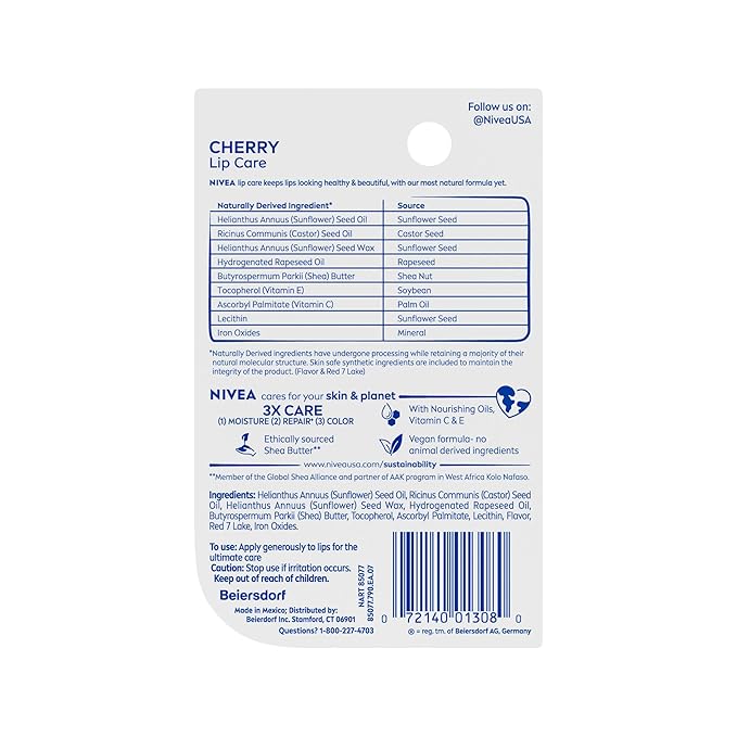 NIVEA Cherry Lip Care, Tinted Lip Balm - Image 13