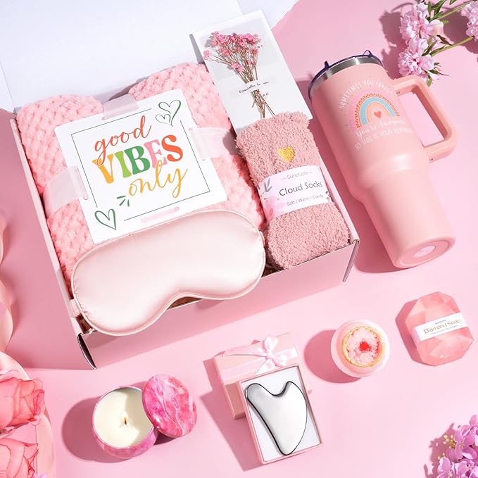 Suhctuptx Birthday Gifts for Women, Unique Self Care Gifts Get Well Soon Basket - Image 2