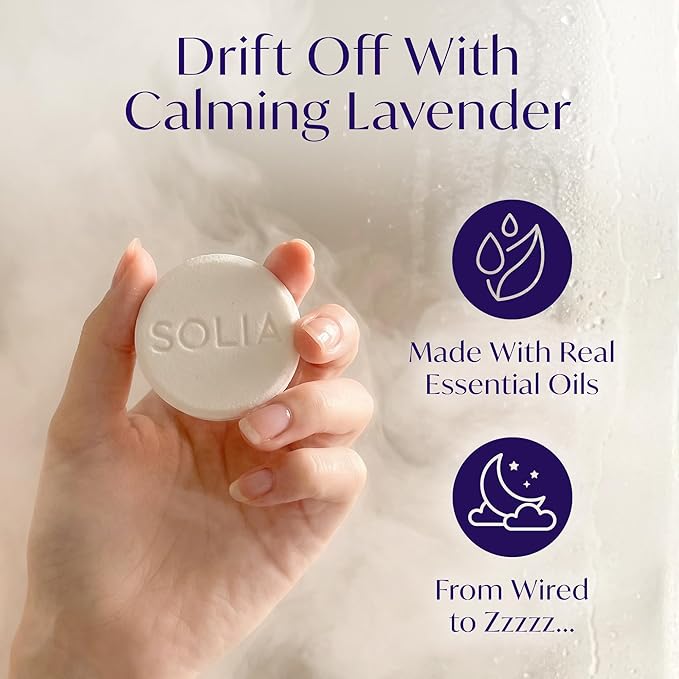 Solia Lavender Shower Steamers Aromatherapy 7-Pack - Image 2