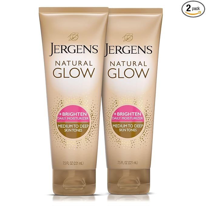 Jergens Natural Glow Self Tanner Body Lotion, Daily Sunless Tanning, Medium to by Jergens