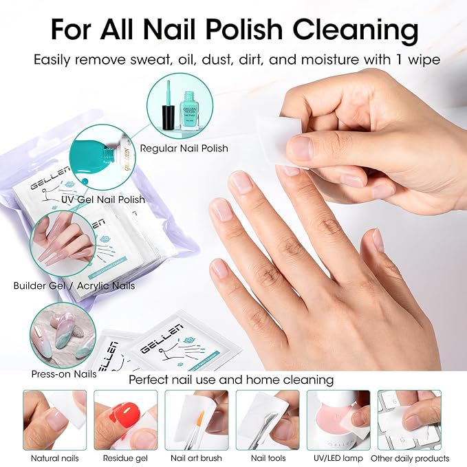 Gellen Nail Cleanser Pads 50PCS - Image 3