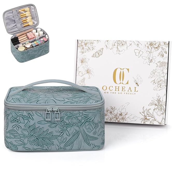 OCHEAL Makeup Bag, Travel Makeup Organizer Bag, Large Capacity Cosmetic Bags by OCHEAL