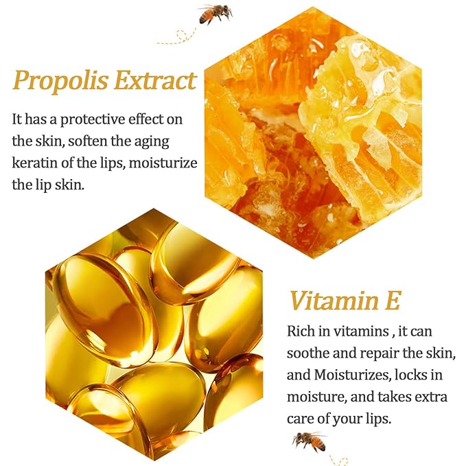 8 PCS Bee Lip Balm Lip Mask Honey Pot, Mothers Day Gifts, Teacher Appreciation - Image 6
