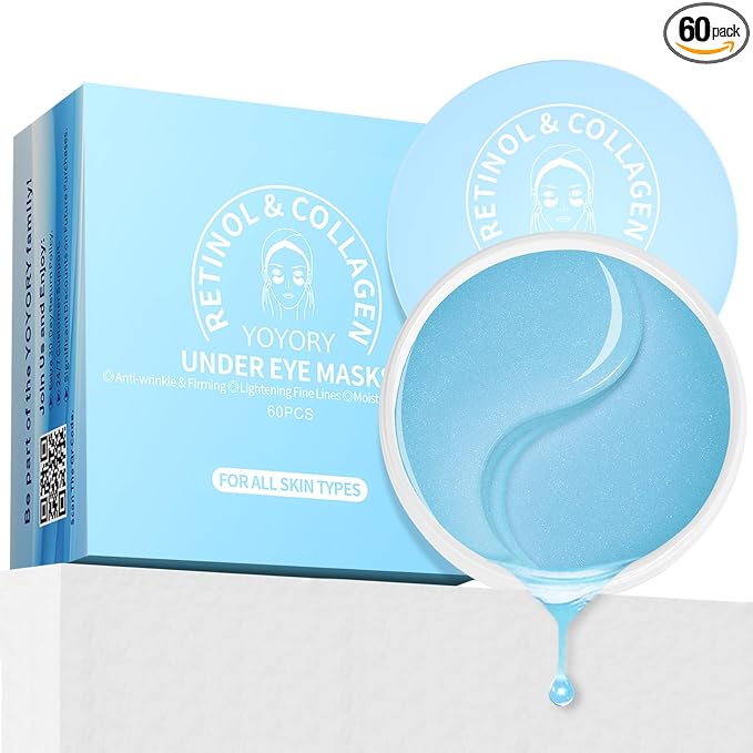 Under Eye Patches for Dark Circles & Puffy Eyes- 60 Hydrogel Eye Mask Patches by DiscoverRadiancewithYOYORY