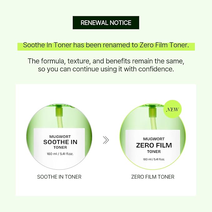 Orien Mugwort Zero Film Toner 5.41 fl.oz. 160ml ㅣpH5.5 Calming, Hydrating Spray - Image 2