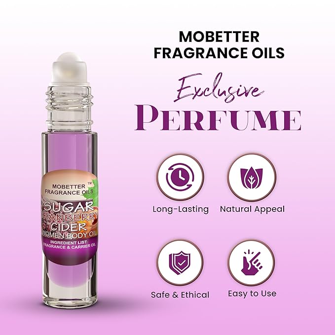 MOBETTER FRAGRANCE OILS Sugar Cranberry Cider Perfume Women Body Oil - Image 2