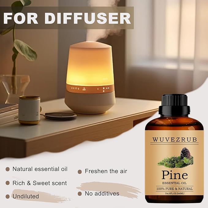Pine Essential Oils, 240ML Pure and Natural Essential Oil - Image 3