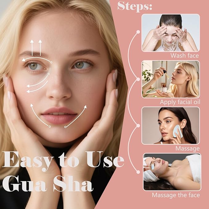 Jade roller and gua sha, facial roller, women's skincare tool, self-care gift - Image 6