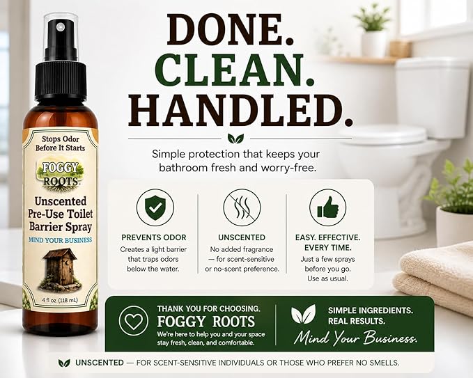 Unscented Pre-Poop Toilet Spray – Stops Odor Before It Starts, Bathroom Odor - Image 8