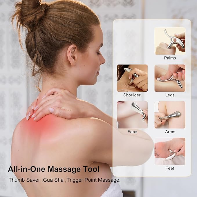 Eiito Gua Sha Trigger Point Massage Tool -Thumb Protector, Deep Tissue Massage - Image 5